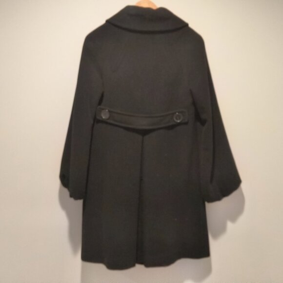 TAHARI  Womens Black Coat Hidden buttons Size 4 - Picture 4 of 9